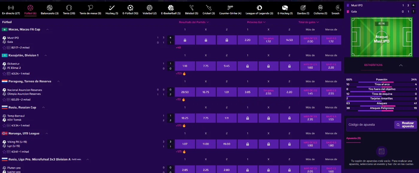 Roby Casino Apuestas Deportivas en Vivo Roby Casino sección de apuestas deportivas en vivo con cuotas, estadísticas y seguimiento de partidos